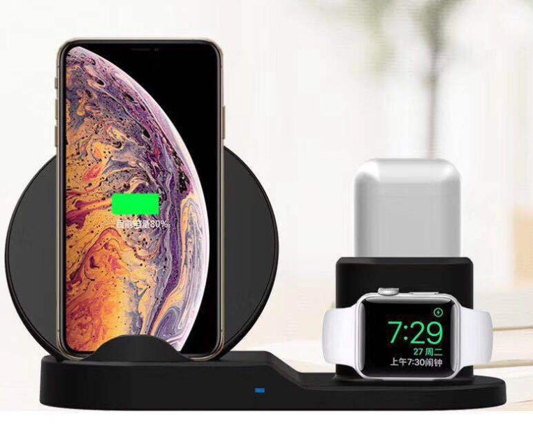 Wireless Charger Mobile Phone 3 In 1 Stand Watch Headphones Wireless Charger Mobile Phone 3 In 1 Stand Watch Headphones